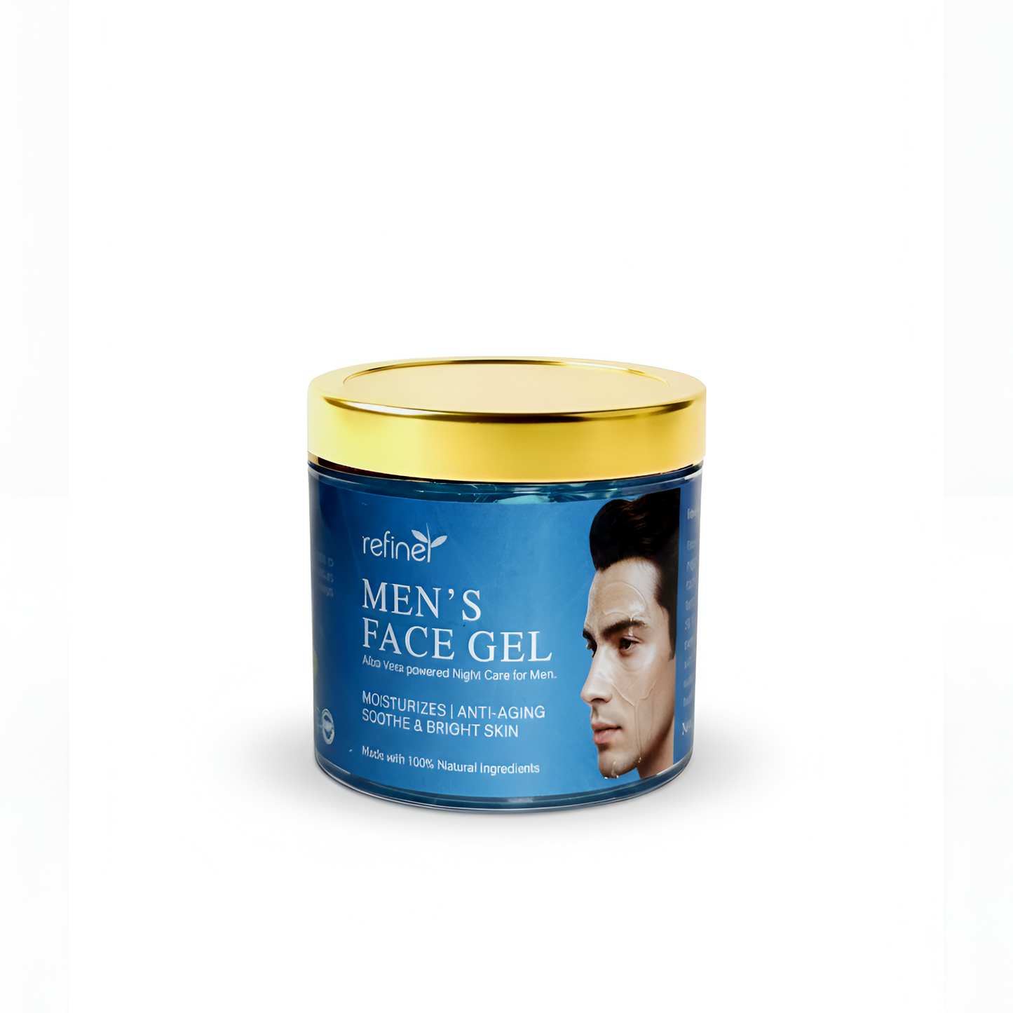 Refine Herbs Men’s Face Gel 100g | Aloe Vera, Tea & Kesar