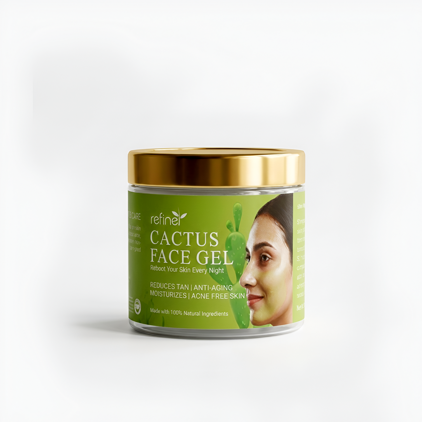 Refine Herbs Cactus Night Care Face Gel 100g
