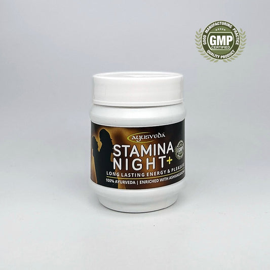 Container of Stamina Night+ supplement