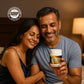 Couple holding Stamina Night Plus Ayurvedic Lehya conatainer