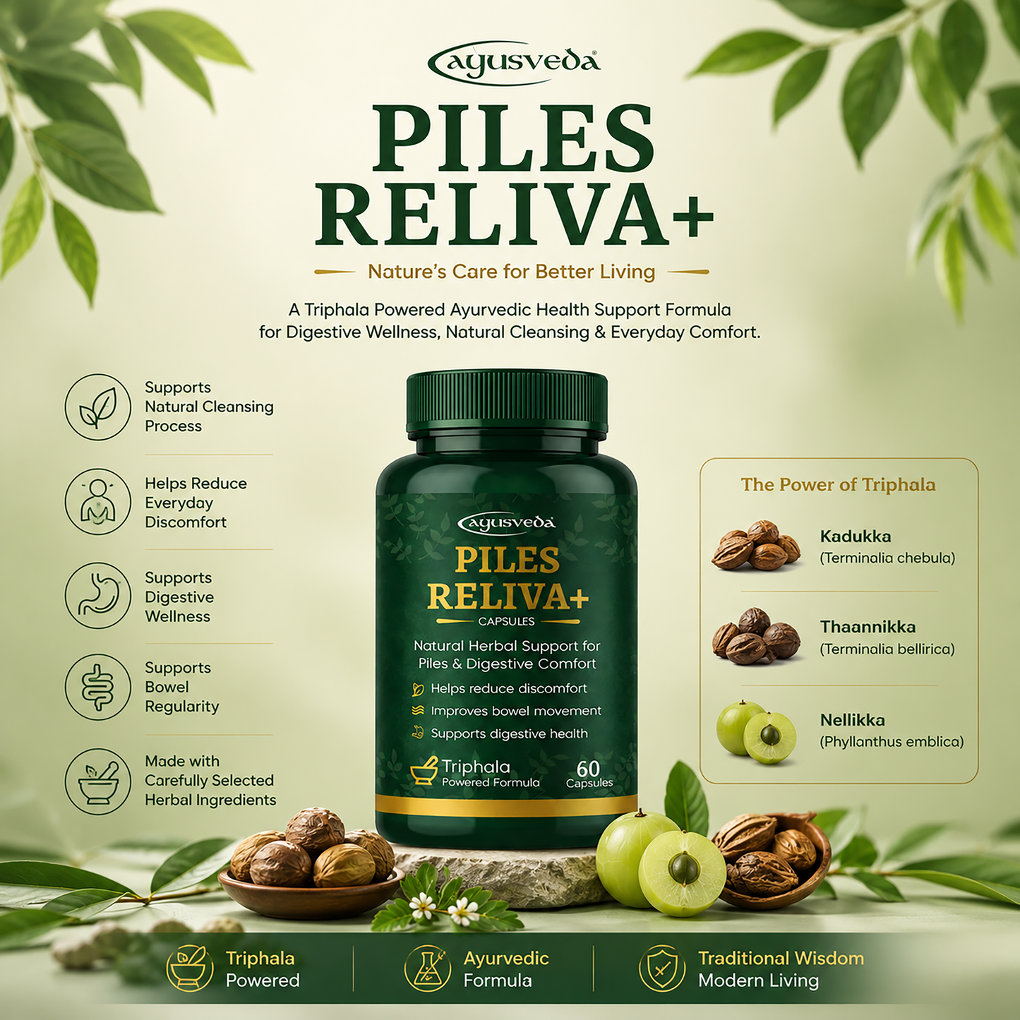 Piles Reliva+ Capsules  (60 Capsules)